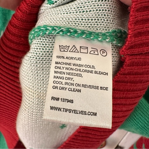 Typsy Elves Double Ugly Christmas Holiday Sweater - Picture 6 of 6